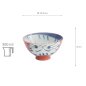 Preview: TDS, Rice Bowl, Kawaii Cat, Red, Ø 11.5x6cm 300ml, Item No. 33595