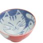 Preview: TDS, Rice Bowl, Kawaii Cat, Red, Ø 11.5x6cm 300ml, Item No. 33595