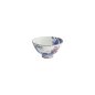 Preview: Rice Bowl Kawaii Wave Cat Blue, Red, Porcelain, 300 ml, Item No. 33597