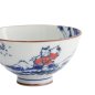 Preview: TDS, Reis Schale, Kawaii, Wave Cat, Blau/Rot, Ø 11,5x6cm - Art Nr. 33597