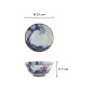 Preview: Tayo Bowl Kawaii Wave Cat Blue, Red, Porcelain, Ø 15 cm, Item No. 33598
