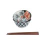 Preview: TDS, Tayo Bowl Giftset with chopsticks, Asakusa, 2 Pcs, Ø 14.8x7cm 550ml, Item No. 33605