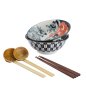 Preview: TDS, Ramen Bowl in Gift Box, Asakusa, 6pcs, Ø 20.5x8cm 1250ml, Item No. 33608