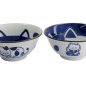 Preview: TDS, Tayo Schalen Set, Kawaii Cat Geschenkset, 2Stk mit Essstäbchen, Ø 14,9x6,7cm 500ml, Art.-Nr. 33692