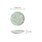 Preview: Plate Fujisakura Green, Porcelain, Ø 16.5 cm, Item No. 33707