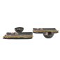 Preview: TDS, Sushi Set, Sakura, w/Chopsticks, Black, 6-piece set, 22x13x2cm & 8.5x3.4cm, Item No. 33760