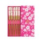 Preview: TDS, 5 Paar Essstäbchen, Geshenkset, Pink Blossom, Art.-Nr. 33861