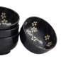Preview: TDS, Bowl Giftset, 4 Pcs, Sakura, Black, Ø 12.5x7cm 450ml, Item No. 33866