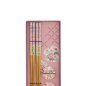 Preview: TDS, Chopstick Set, Pink Flower, with chopstick rests, 2 pair, Item No. 33921