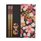 Preview: TDS, Chopstick Set, Flower, with chopstick rests, 2 pair, Item No. 33923