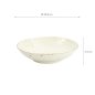 Preview: TDS, Pasta Teller, Shirogesho, Ø 20,8x5,2cm, Beige - Art Nr. 33961