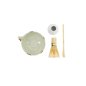 Preview: TDS, Matcha Bowl Giftset, 4-piece set, 14.5 x 6.5 cm, Unofu Brown White, Item No. 34080