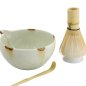 Preview: TDS, Matcha Bowl Giftset, 4-piece set, 14.5 x 6.5 cm, Unofu Brown White, Item No. 34080