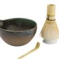 Preview: TDS, Matcha Schale Geschenkset, 4-tlg., 14,5 x 6,5 cm, Hisui Green, Art.-Nr. 34081