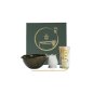 Preview: Matcha-Set Amano Oribe Gr&uuml;n, 4-tlg., Porzellan, &Oslash; 14,5 &times; 6,5 cm
