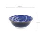 Preview: TDS, Ramen Bowl, Hokusai Fuji, White/Blue, Ø 21 x 8.5 cm - Item No. 34161