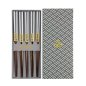 Preview: TDS, 5 Paar Essstäbchen, Platinum, 22,5 cm, Art.-Nr. 4497