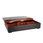 Preview: Bento Box Red, Black, ABS Lacquerware, 35 × 26 cm, Item No. 4655
