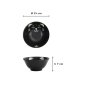 Preview: TDS, Bowl, Kawaii Cat Neko, Black, Ø 15x7 cm, 500 ml - Item No. 617584