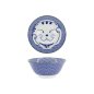 Preview: Tayo-Schale Kawaii Lucky Cat Neko Seikaiha-Neko Blue, Porzellan, 550 ml
