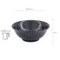 Preview: TDS, Ramen Bowl, Kuromonyo Kumi Kikko, Ø 20.5x8 cm, 1200 ml, Item No. 617928