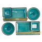 Preview: TDS, Sushi Set, Glassy Turquoise, 8pcs, Item No. 8154