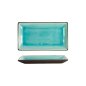 Preview: Sushi Plate Glassy Turquoise, 21.5 &times; 12.7 cm