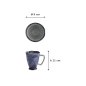 Preview: Mug Kimono Blue, Stoneware, 400 ml, Item No. 8872