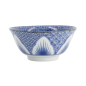 Preview: TDS, Bowl, Lily Flower Oriental HB, Mixed Bowls, Blue, Ø 14.8x6.8 cm 550ml - Item No: 8968