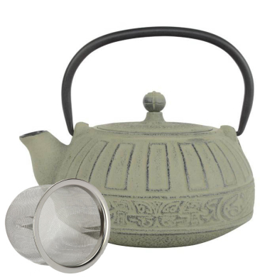 iron cast teapot, Puyang, 0.88 ltr., different colours available, item no. P08