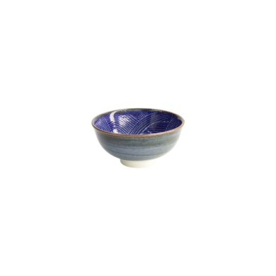 Bowl Seigaiha Blue, Porcelain, 300 ml, Item No. 14154