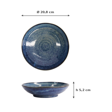 Pastateller Cobalt Blue, Porzellan, Ø 20,8 cm, Art.-Nr. 14310