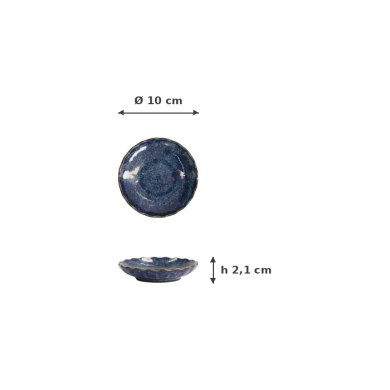 Saucenteller Cobalt Blue, Porzellan, Ø 10 cm, Art.-Nr. 14319