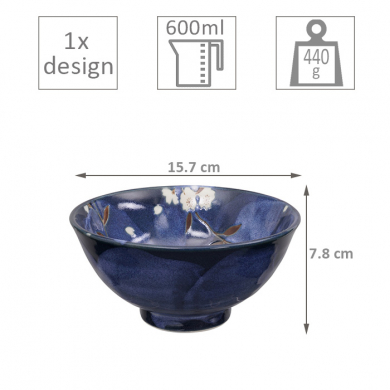 Blue Sakura 4 Bowls Set at Tokyo Design Studio (picture 5 of 5)