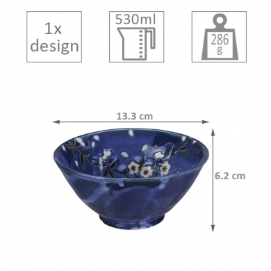 Blue Sakura 4 Bowls Set at Tokyo Design Studio (picture 5 of 5)