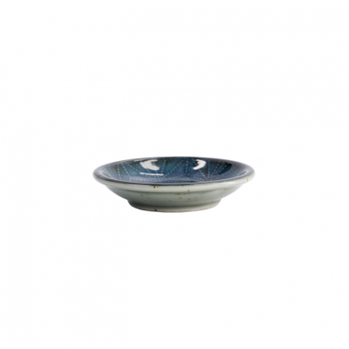 Sauce Dish Kamon Blue, Porcelain, &Oslash; 9.5 &times; 2 cm, Item No. 14357