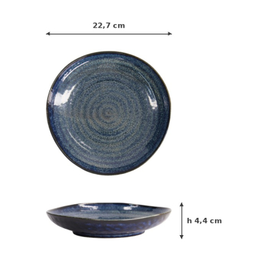 Teller Cobalt Blue, Porzellan, 22,7 × 4,4 cm, Art.-Nr. 14520