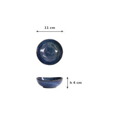 Bowl Cobalt Blue, Porcelain, 150 ml, Item No. 14521