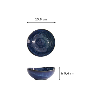 Bowl Cobalt Blue, Porcelain, 300 ml, Item No. 14522