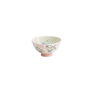 Bowl Kawaii Katze Neko Pink, Porcelain, 300 ml, Item No. 14973