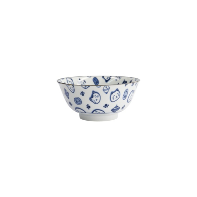 Reisschale Kawaii Lucky Cat Neko Blau, Porzellan, 500 ml, Art.-Nr. 15427