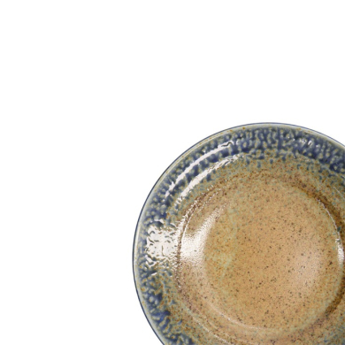 Tiefer Teller Mino Yaki Blau/Braun, Steinzeug, Ø 28,5 cm, 1,3 L, Art.-Nr. 15453