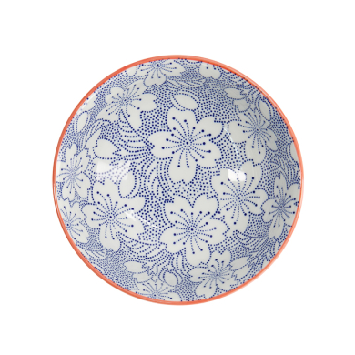 TDS, Tayo Bowl, Mixed Bowls Sakura, Blue/Red, Ø 19.7 x 7 cm, 1000ml - Item No. 15467