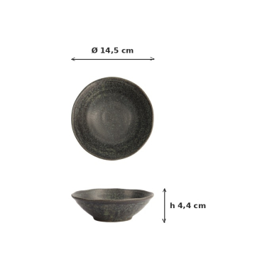 Rice Bowl Onyx Noir, Ceramic, Ø 14.5 cm, Item No. 15541