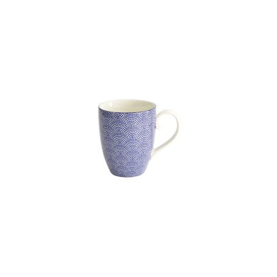 Mug Nippon Blue Dots Blue, White, Porcelain, 380 ml, Item No. 15623
