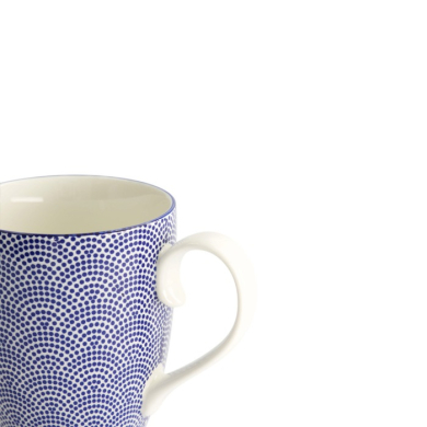 Mug Nippon Blue Dots Blue, White, Porcelain, 380 ml, Item No. 15623
