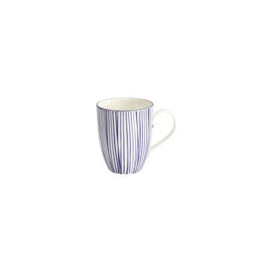 Mug Nippon Blue Lines Blue, White, Porcelain, 380 ml, Item No. 15627