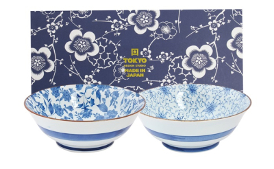 TDS, Bowls Set, 2-piece set, Mixed Bowls Japan Flower, Ø 19 cm, Item No. 22528