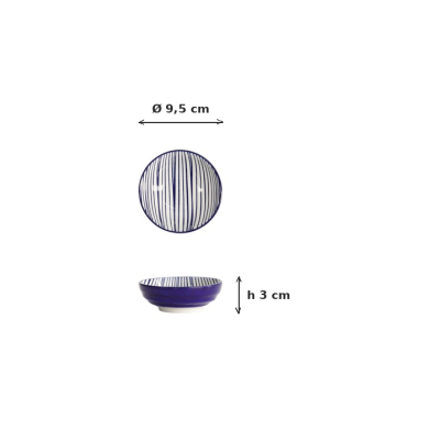 Saucenschale Nippon Blue Lines, Porzellan, 150 ml, Art.-Nr. 15988