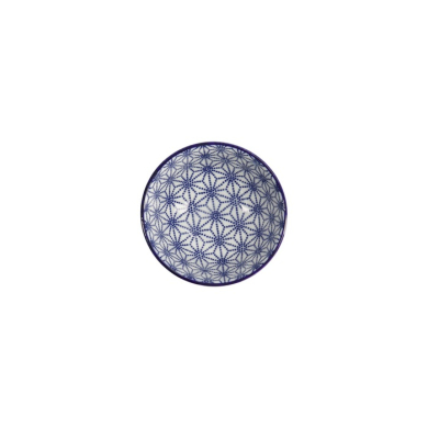 Rice Bowl Nippon Blue Stars, Porcelain, 300 ml, Item No. 16005